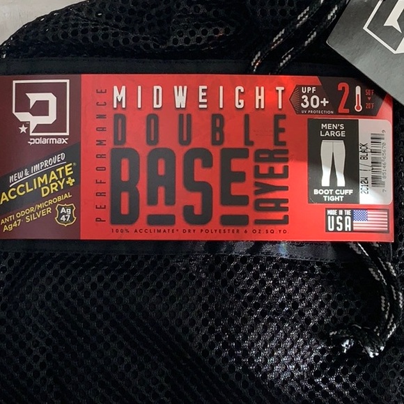 PolarMax BASELAYER (2) MID-WT DBL LAYER CAPRI - Black - Picture 6 of 10